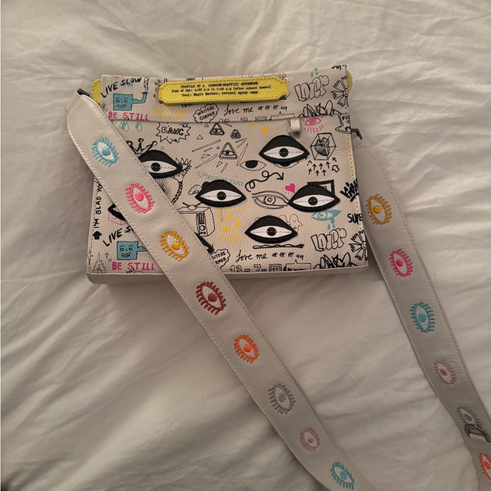 Min & Mon Vali All Over Eyes Crossbody Handbag
